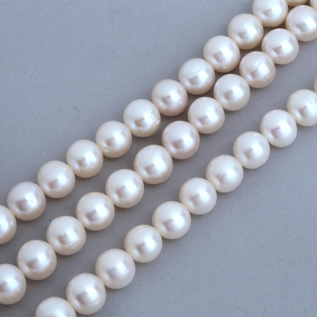 Ivory Half Pearls In 1mm And 3mm Mix