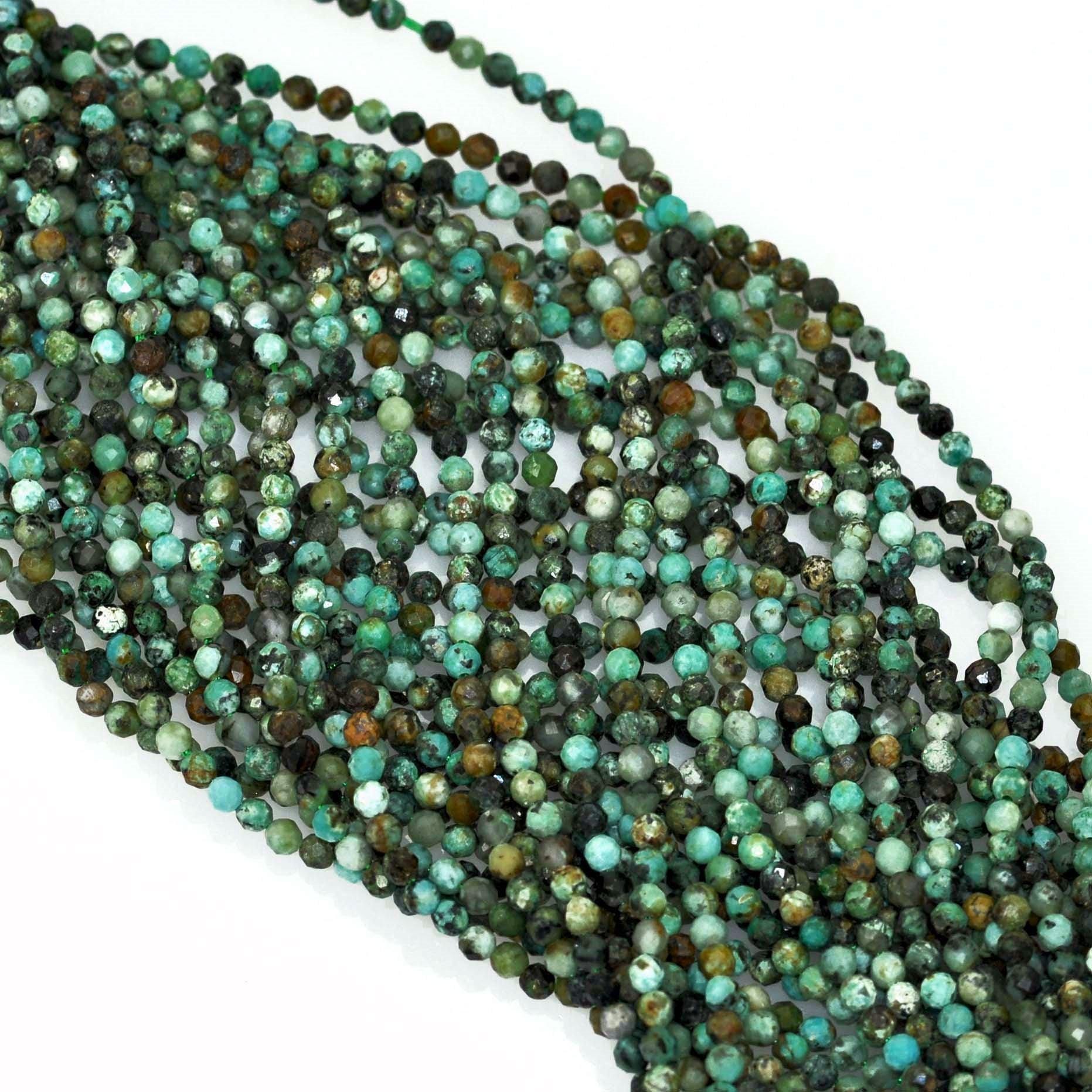 Perline In Pietra Naturale Sfaccettata 2mm E 3mm, Colori Assortiti, Per Gioielli, Distanziatori