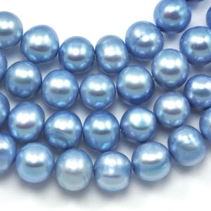 Bijna ronde echte losse zoetwaterparels voor het maken van sieraden: 7-8 mm - 1 koord