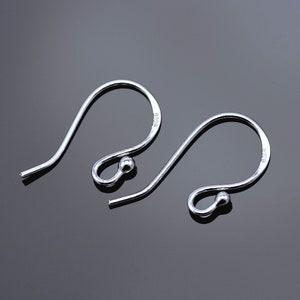 Oxidised Sterling Silver Earring Hooks Ear Wires Handmade Artisan Bold  Tumbleweed 1/5/15 Pairs 