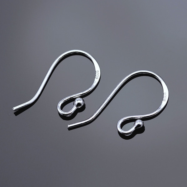 Crochets de boucles d'oreilles, véritable argent sterling massif 925, trouvailles de fabrication de bijoux