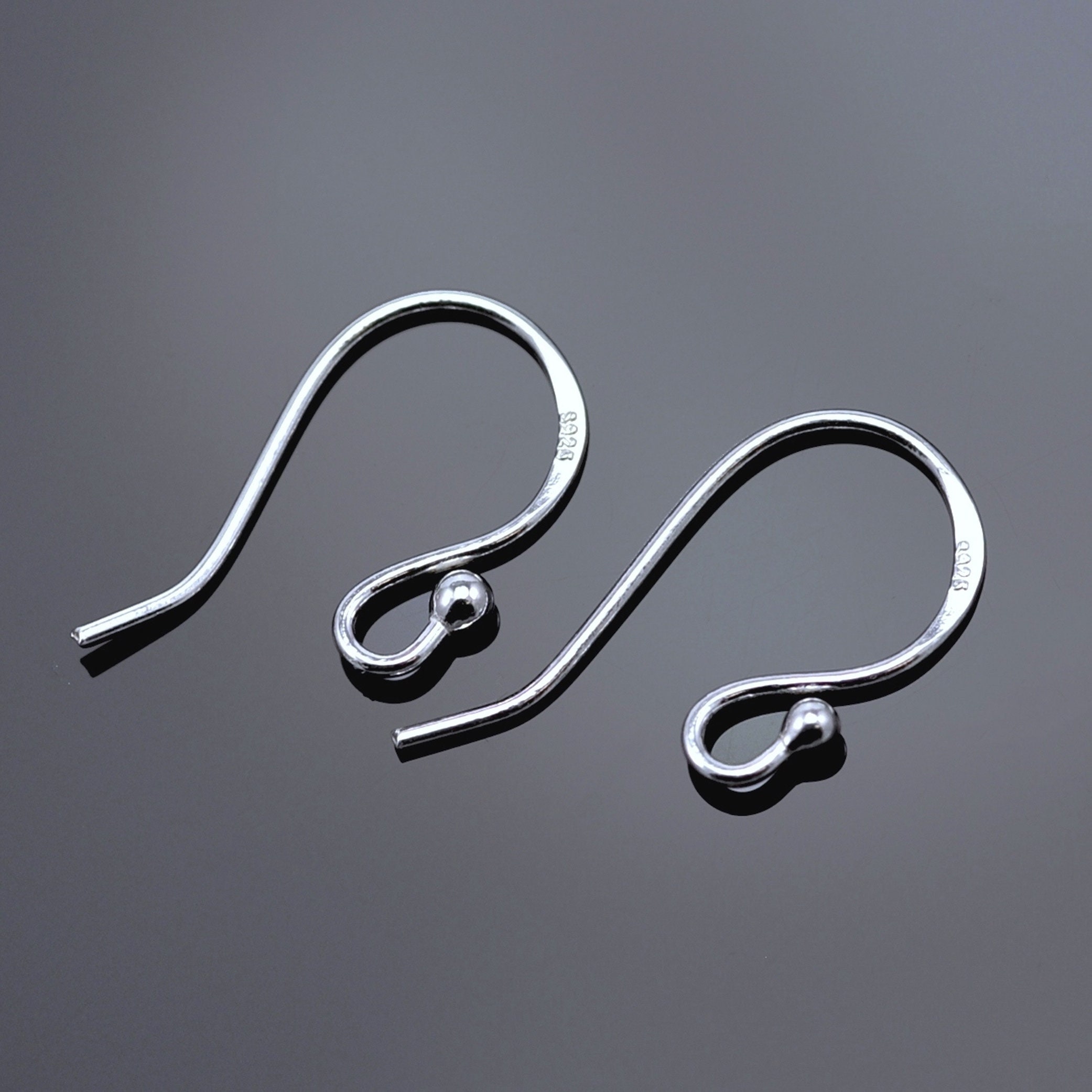 Fashewelry 500Pcs 316 Stainless Steel Earring Hooks Curved Fish Hook Ear  Wires 16x27mm for Dangle Earring Jewelry Making