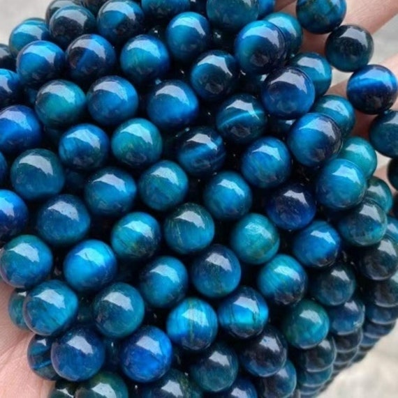 Blue semi precious beads discount