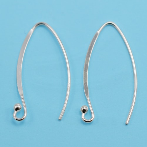 Earring Hooks Genuine Solid Sterling Silver 925 Jewellery Etsy