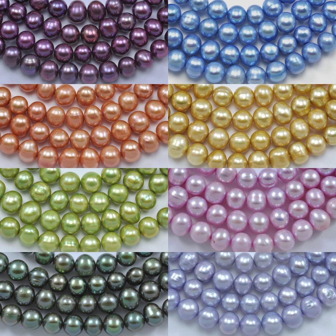 thumbnail image 2 of GEM-inside 7-8mm Freshwater Pearl Rondelle Beads – Loose DIY Strand – Jewelry Making 2 of 5