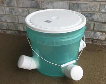 Automatic Chicken Poultry Feeder Bucket Saint Patricks Etsy