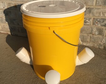 Spring Chicken Poultry Feeder Bucketsaint Patricks Special Etsy