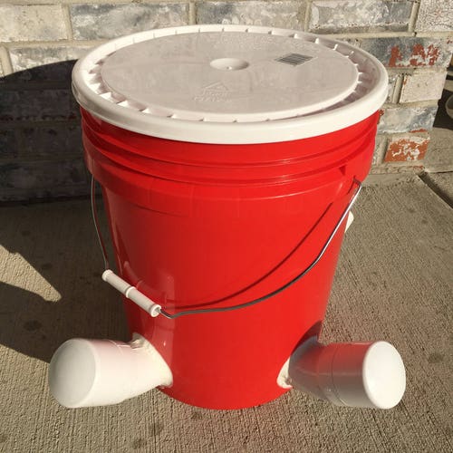 Poultry Feeder Bucket: Chicken, Duck, Turkey - Mother's Day Spring Special  Wildlife Resistant