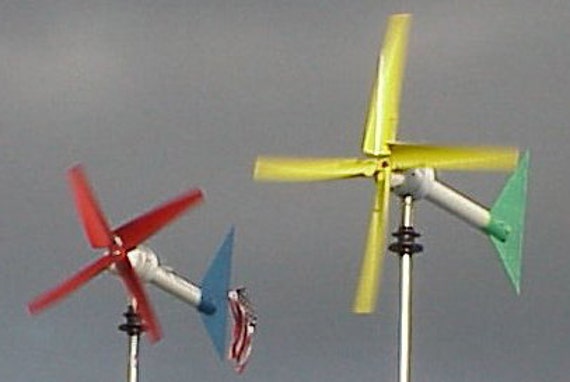 thumbnail image 2 of 35W Vertical Axis Wind Turbine Model DIY 5 Blades Three Phase Permanent Magnet Brushless Generator Portable Low Speed Windmill 2 of 11