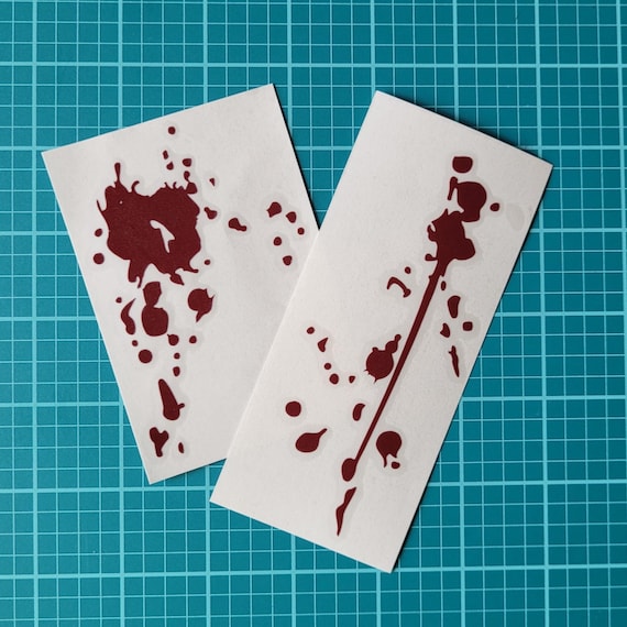 Blood Spatter Vinyl Decals