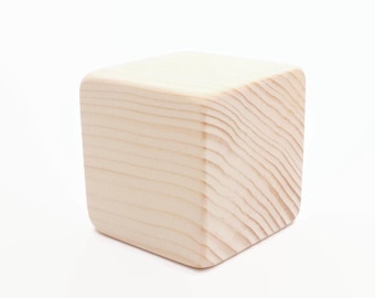 Set of 5 wooden blocks | 2 " | 5 cm | 2 inch blocks
