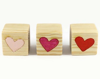 Valentine's day blocks. heart valentines day blocks. romantic valentine gifts. romantic valentine's day decorations
