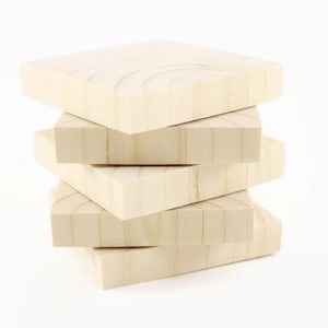 Set di 10 20 30 40 50 quadrati di legno da 5 cm / 2" / 5 cm / artigianato in legno / Quadrati di legno non finiti / Quadrati per dipingere