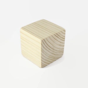 Unfinished wooden blocks | 2,4&quot; | 6 cm | 60mm blocks | 60x60 blocks | 2,4 inch blocks | unfinished wood blocks