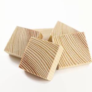 Set di 10 20 30 40 50 quadrati in legno da 3 cm / 1,2" / 3 cm / artigianato in legno / quadrati in legno incompiuti / Piazze per la pittura