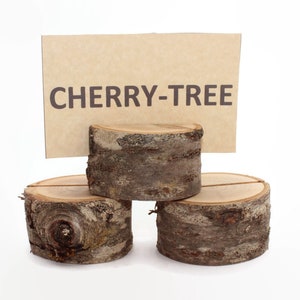 Set of 20 cherry tree place card holders | Woodland wedding decors | Rustic wedding card holders | Name card holders | Table card holders