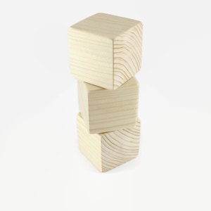 8mm-80mm Natural Craft Cubes/Wood Building Blocks/Building Model