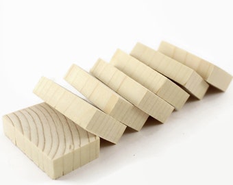 Set of 10 20 30 40 50 4 x 2,5cm wooden rectangles | 1,6" x 1" | 4 x 2,5 cm | wood crafts | Unfinished wood rectangles