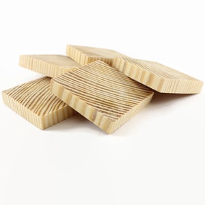 Set di 10 20 30 40 50 quadrati in legno da 5 cm / 2" / 5 cm / artigianato in legno / quadrati in legno incompiuti / quadrati per la pittura