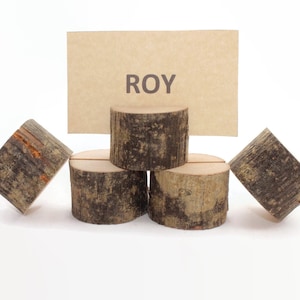Set of 60 table card holders | Name card holders | Rustic wedding decorations | Place card holders | Rustic decors