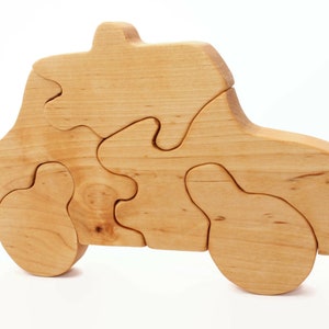Wooden car puzzle | 9,3 x 5,7 in | Police car | Wood toy | Childrens toy | Wooden puzzle | Wooden toys | Scroll saw