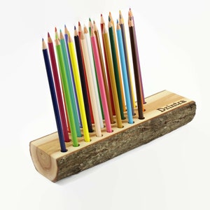 Wooden pencil holder | Office organizer | Pen holder | Wooden table decor | Desk accessories | Desk organizer