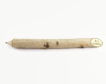 Personalized wooden pencils | Rustic wedding decors | Rustic pencils | Birch pencil | Birch decoration | Wedding decors from birch