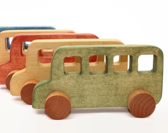 Wooden Toy Bus | Toy car |Kids gift | Eco friendly toy | Wooden car | Gift for 1 year old