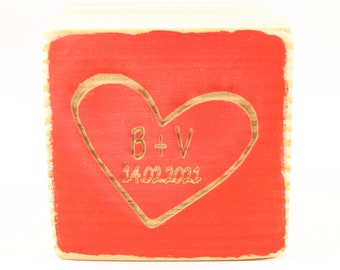 Valentine's day blocks. personalized valentines day blocks. love wood blocks. romantic blocks. Valentines gift idea