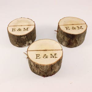 10 titolari di biglietti da tavolo personalizzati / Porta biglietti di nozze / Portanominali rustici / Porta carte da sposa rustiche