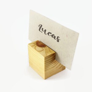 Set di 10 porta carte in legno / Portatavola / Porta biglietti di nozze / Porta targhetta / Decorazione del matrimonio / Porta carte