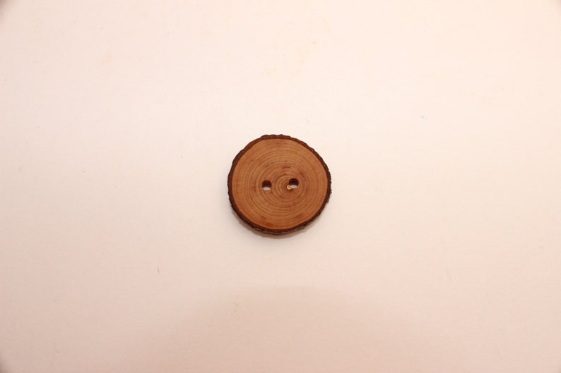 Eco friendly buttons 1-1.2 Buttons made of slices Set of 10 rowan wooden buttons Wood buttons