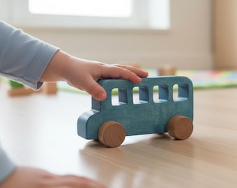 Wooden Toy Bus | Toy car |Kids gift | Eco friendly toy | Wooden car | Gift for 1 year old