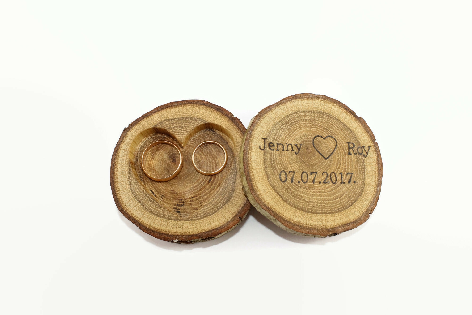 Personalized Wooden Ring Box | Rustic Ring Holder | Rustic Wedding ...