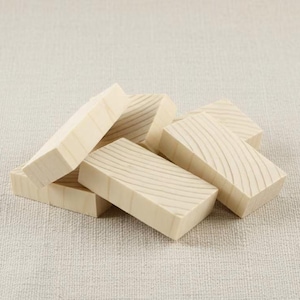 Bulkverpakking onafgewerkte houten rechthoeken – 4 x 2,5 cm (1,6" x 1") – ideaal voor knutselen, doe-het-zelfprojecten en aangepaste decoraties