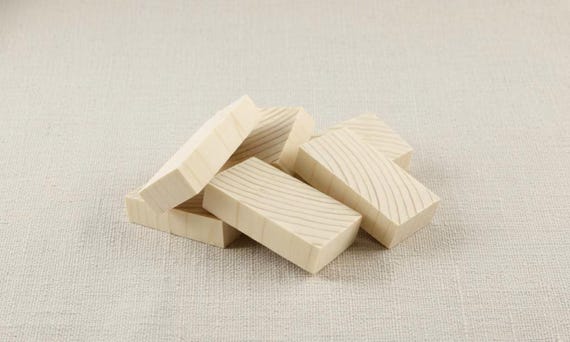 Bulk Pack of Unfinished Wooden Rectangles – 4 x 2.5 cm (1.6" x 1") – Ideal for Crafting, DIY Projects, and Custom Decorations
