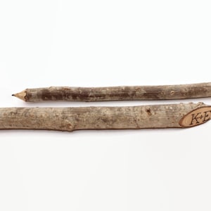 Personalized wooden pencils | Rustic wedding decors | Rustic pencils