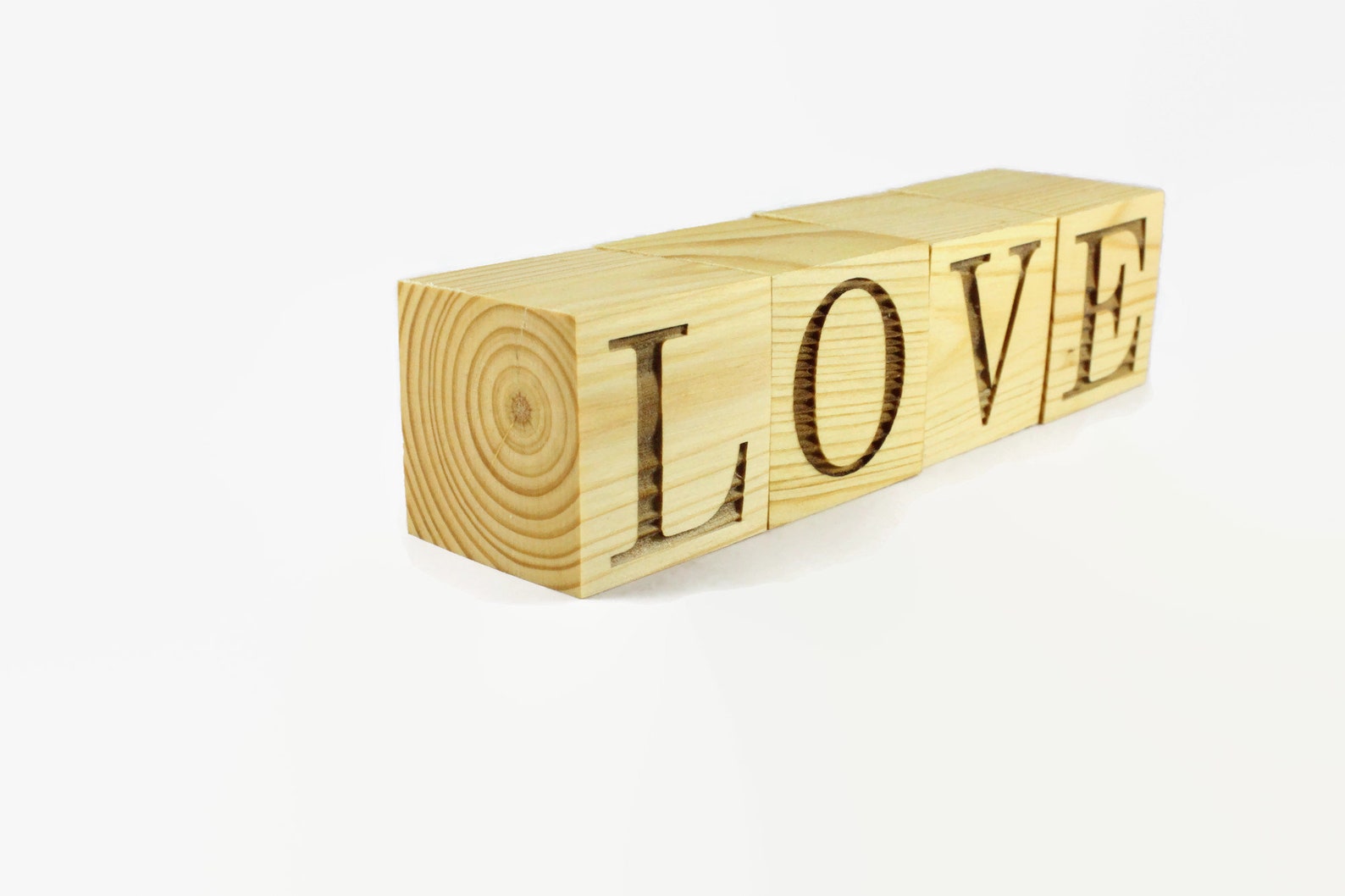 Personalized Wood Blocks. 2 inch cubes. Wooden letter blocks. | Etsy