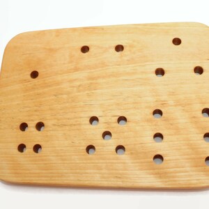 Wooden lacing toy 7,1 x 5,1 in Lacing figures Montessori toys Learning toy image 4