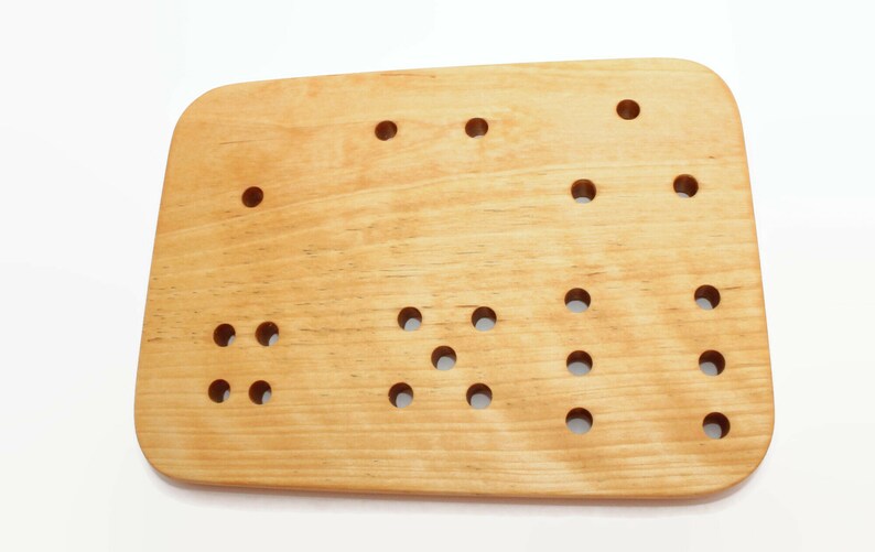 Wooden lacing toy 7,1 x 5,1 in Lacing figures Montessori toys Learning toy image 4