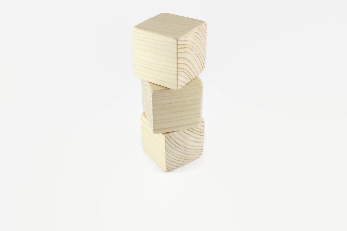 Big Wooden Blocks 27 7 Cm 70mm Blocks 70x70 Etsy