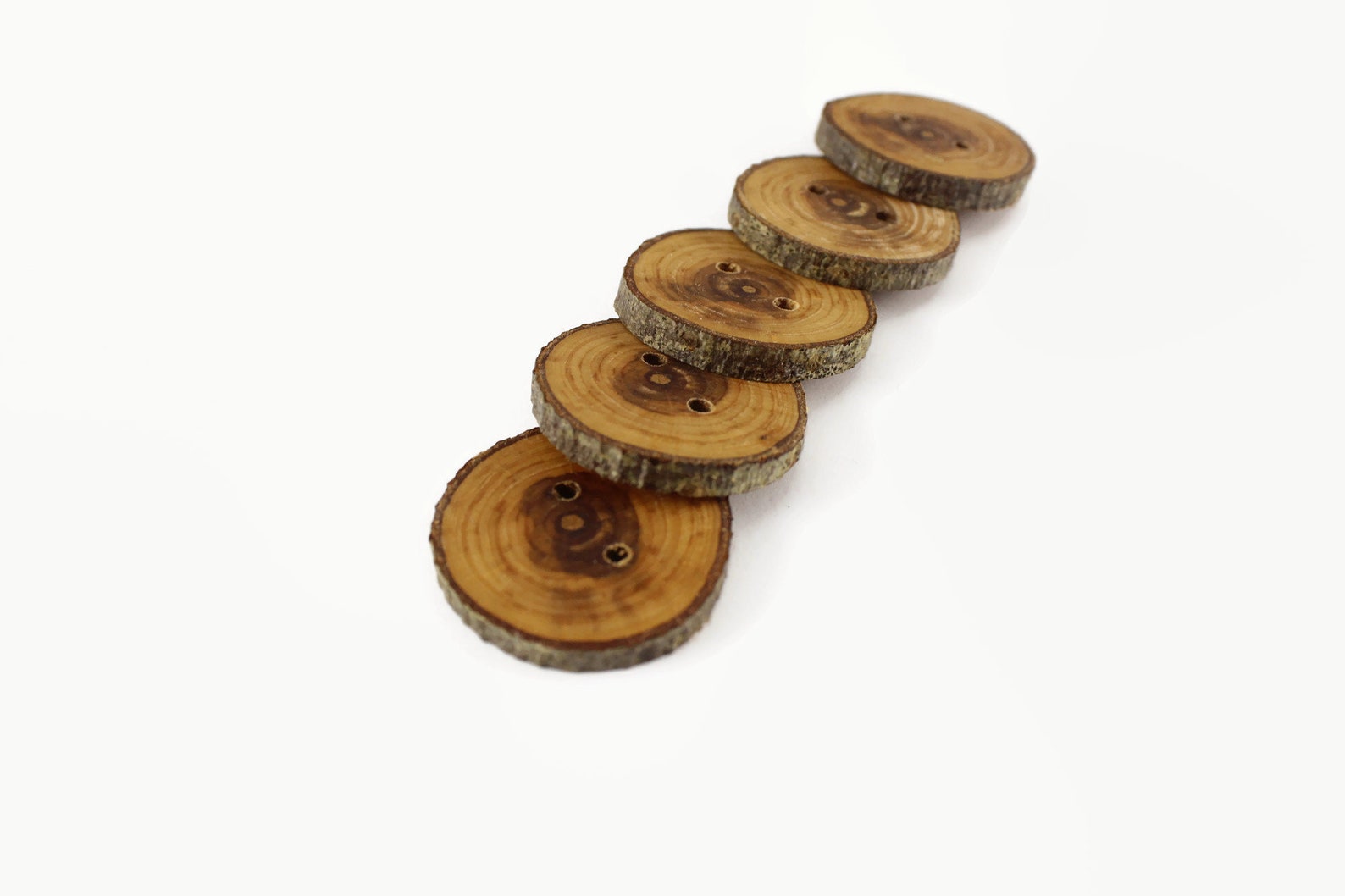 Set of 20 Wooden Buttons. Natural Wooden Buttons. Rustic Buttons ...