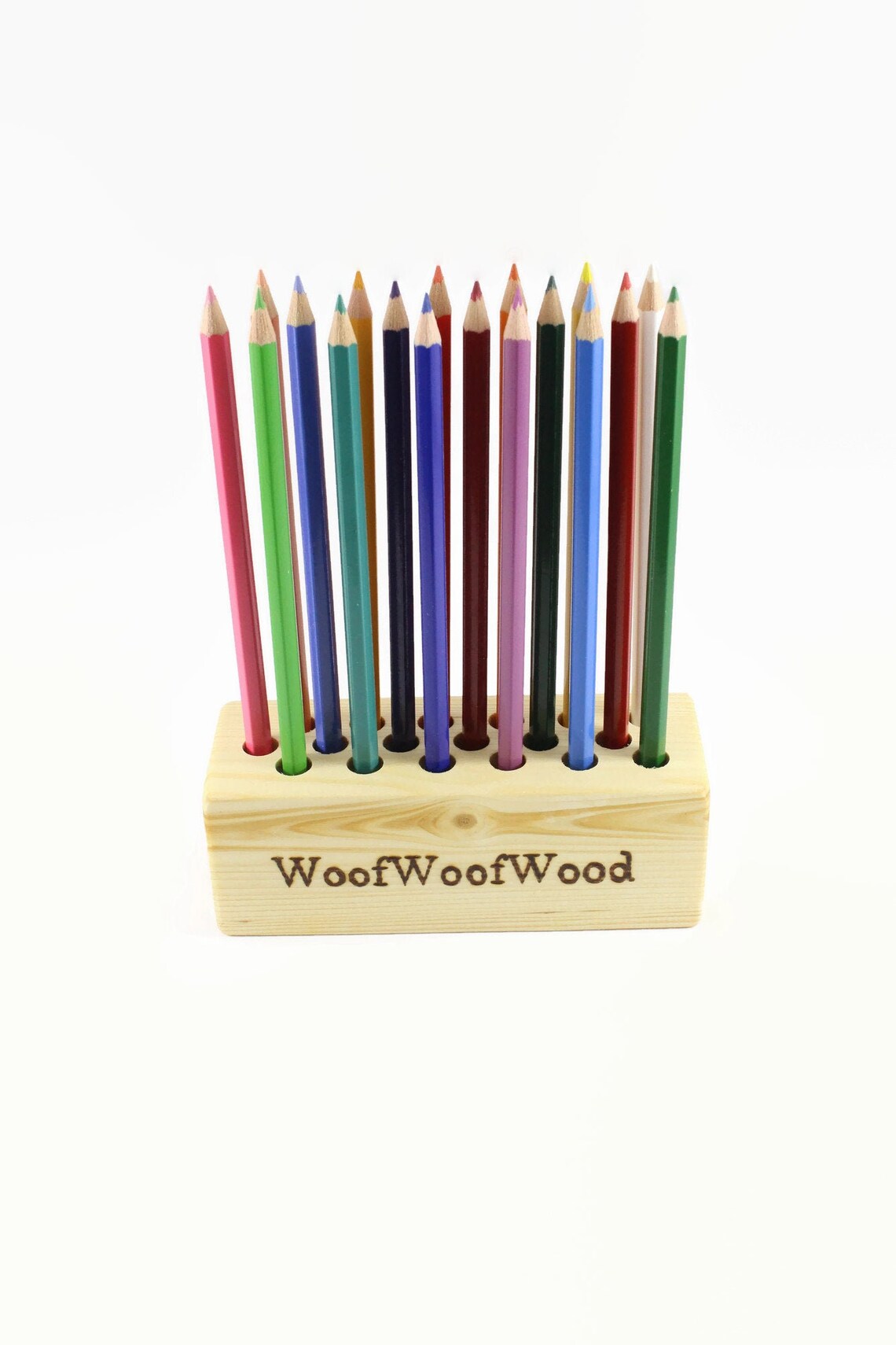 Personalized Wooden Pencil Holder Pen Holder Personalized Etsy