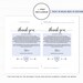 Printable Wedding Thank You Note, Thank You Note Template, Instant Download, Editable PDF, GD ...