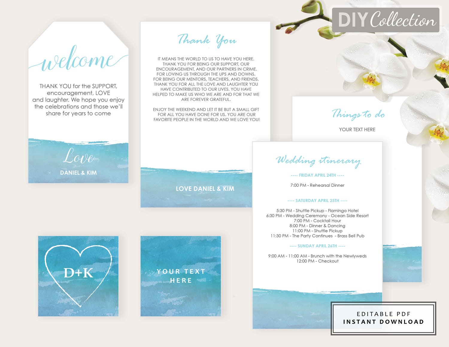 welcome kit destination wedding