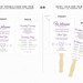 Purple Wedding Program Template, Printable Wedding Programs Instant ...