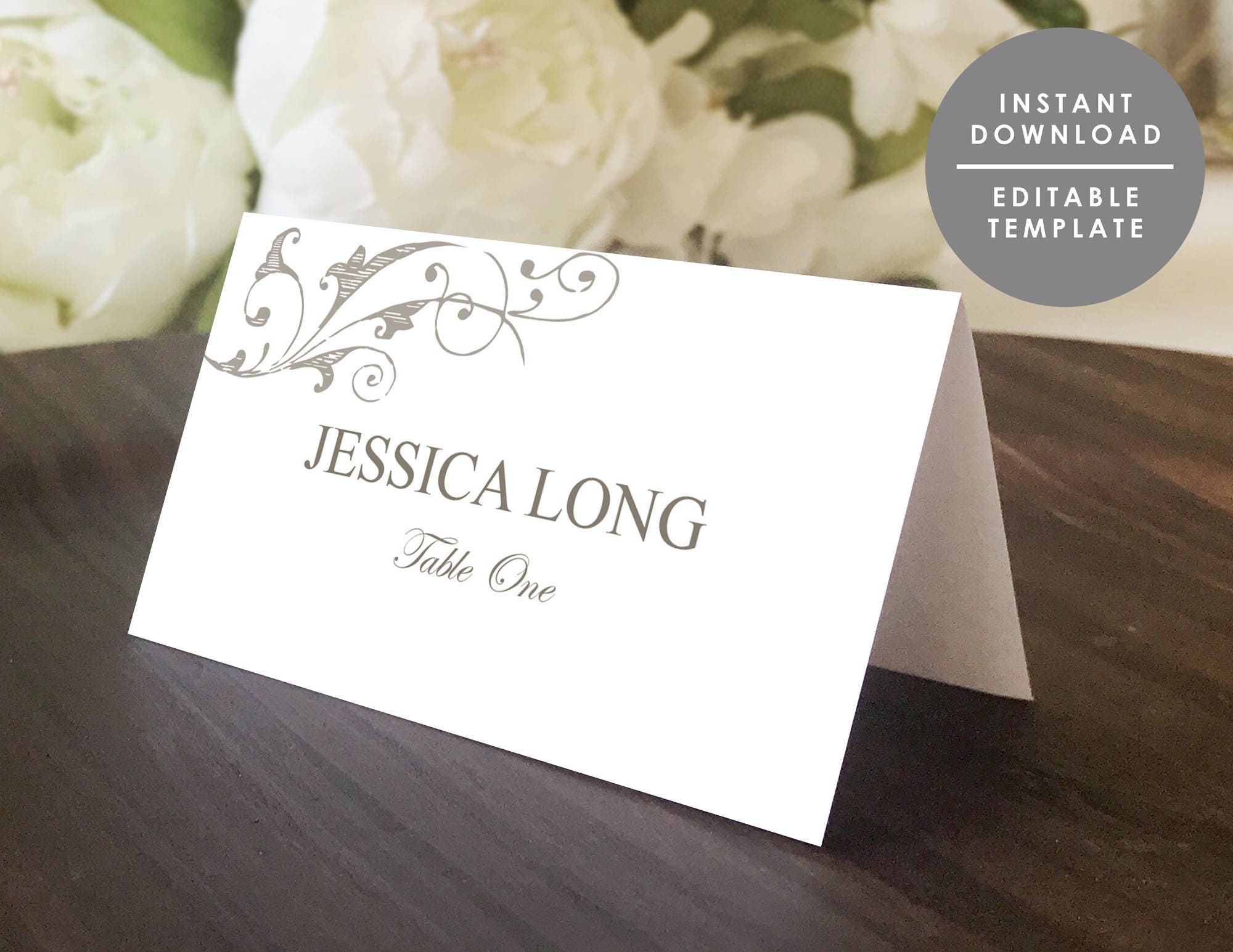 Place Card Template Printable Name Card Folded Place Card Etsy For Fold Over Place Card Template Place Card Template Printable Name Card Folded Place Card Etsy For Fold Over Place Card Template