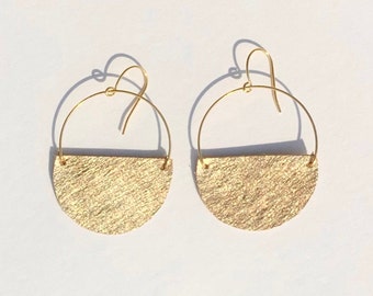 15 Colors/ Gold Leather/ Lightweight/ Metallic Leather/ Leather Earrings/ Geometric Leather/ Handmade/ Brushed Gold Leather/ Gift