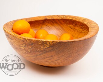 Wood Bowl – Hand Wood Turned – Rustic Oak Spalted - Kent Weakley - 051944D
