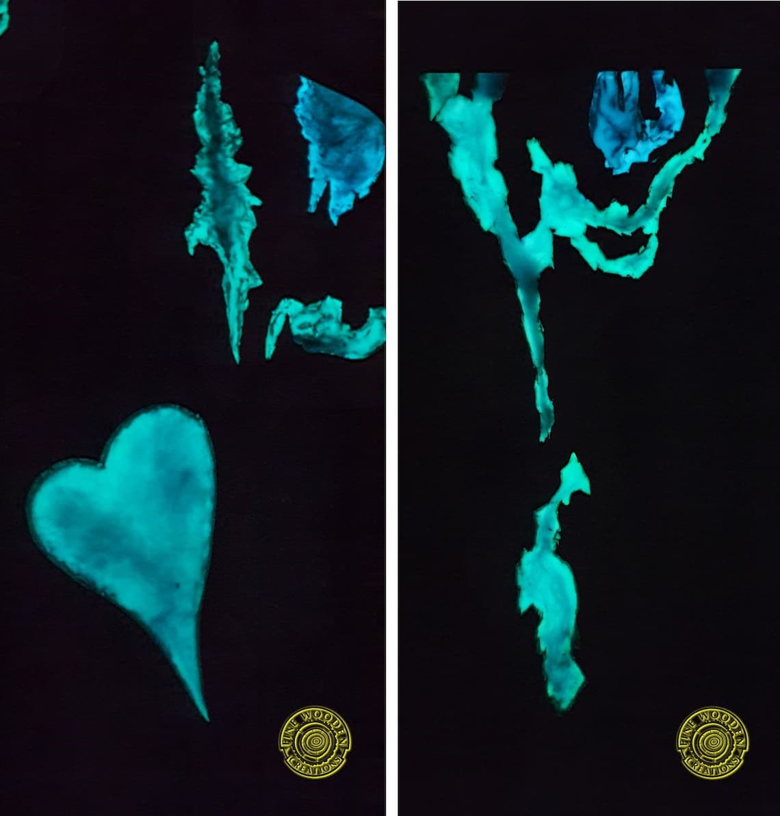 Live Rand Epoxidharz Fluss Esstisch mit LED-Beleuchtung und | Etsy